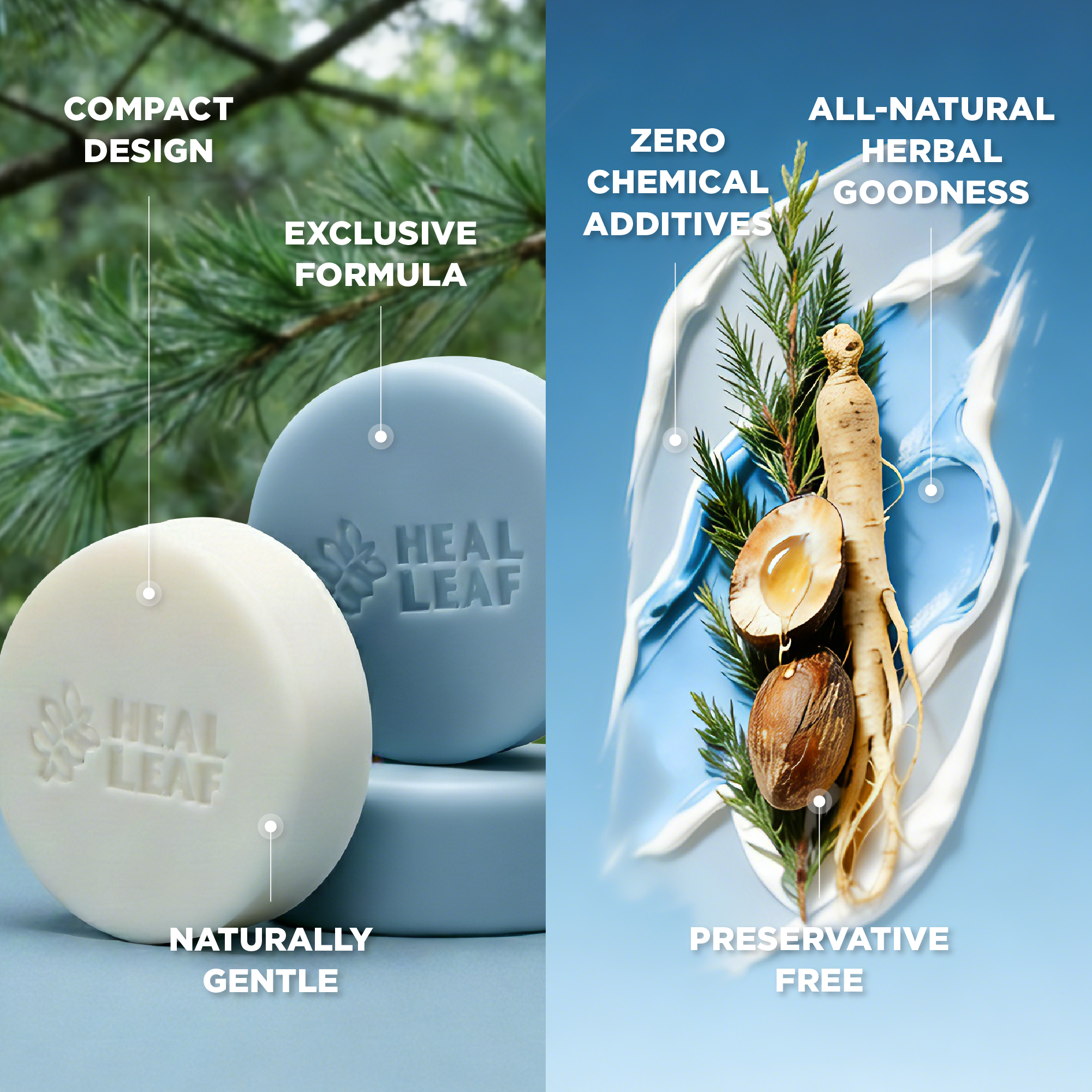 Solid Shampoo & Conditioner Bar Set